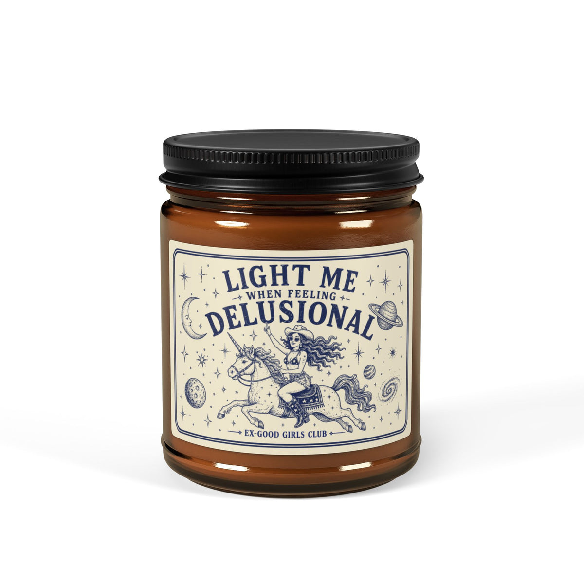 Light Me When Feeling Delusional Cream/Navy