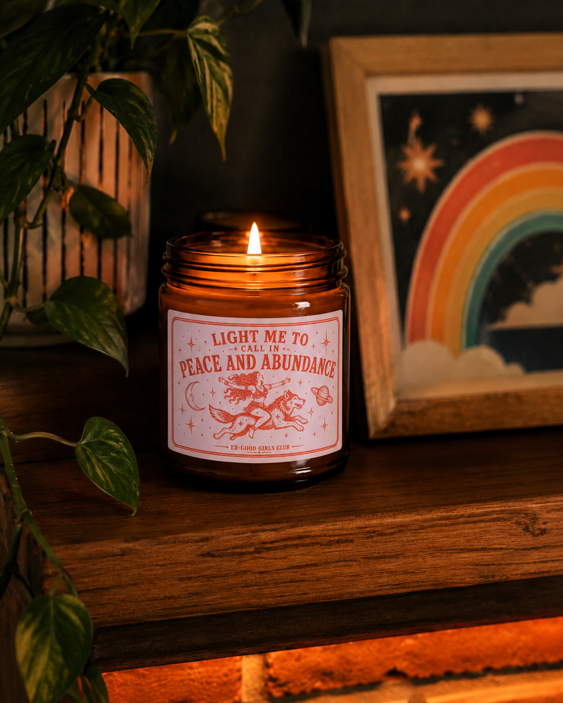 Light Me to Call In Peace and Abundance Pink