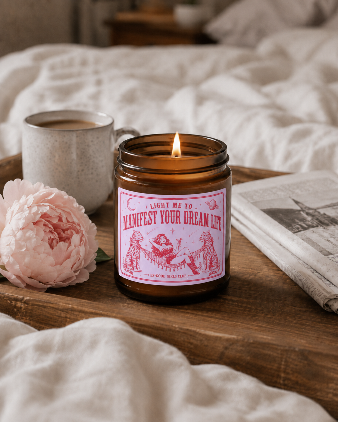 Light Me to Manifest Your Dream Life Pink